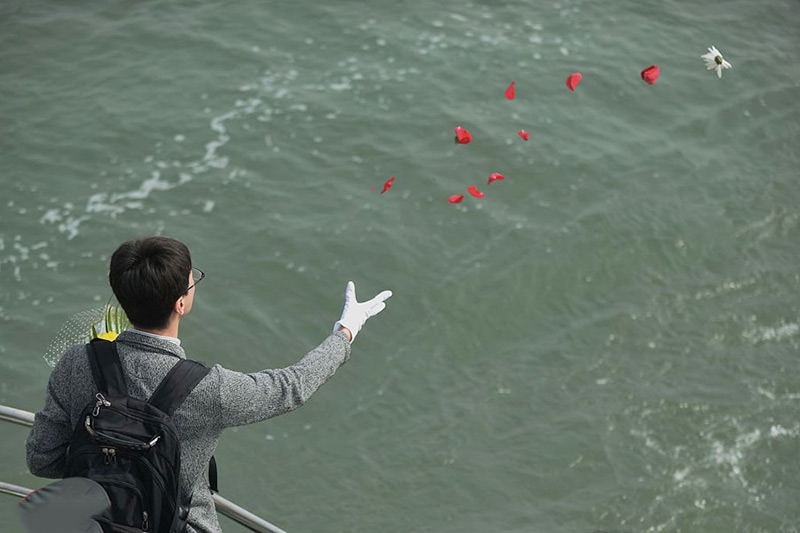 骨灰海撒现场